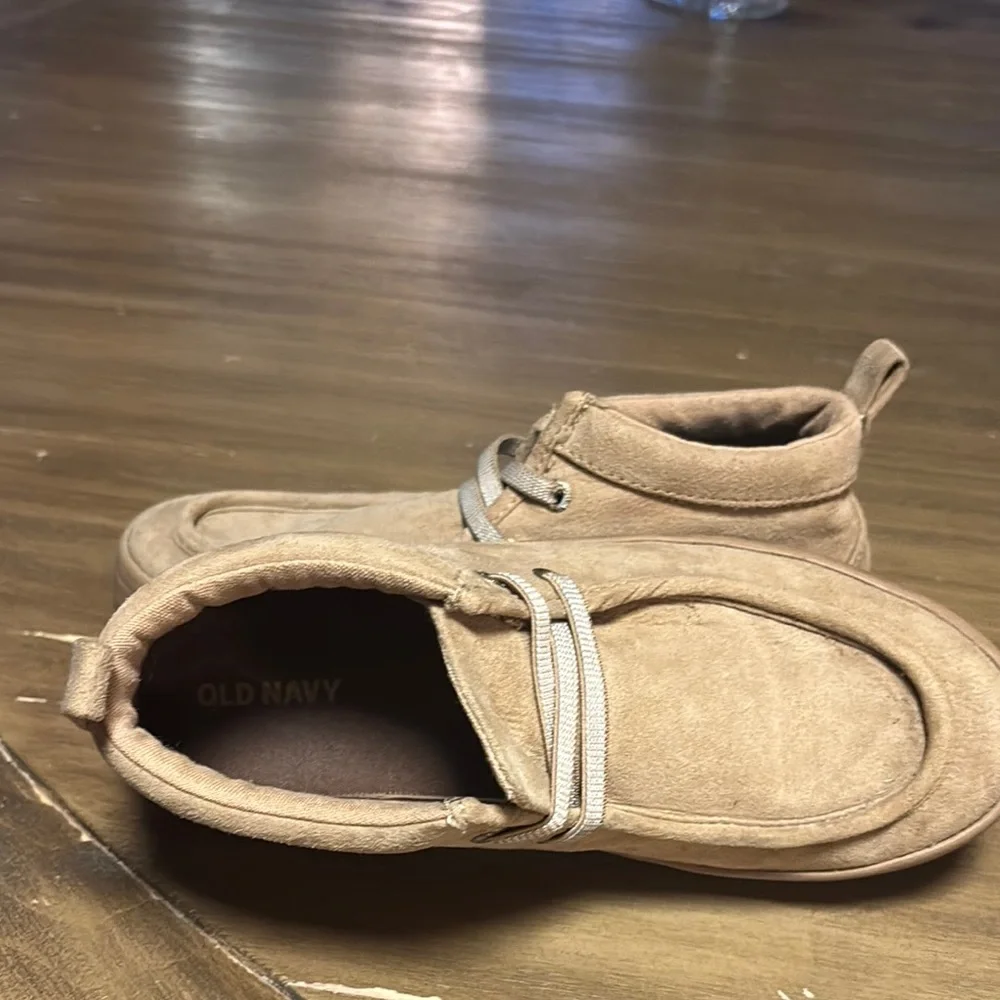 Tan Faux Suede High-Top Casual Sneakers